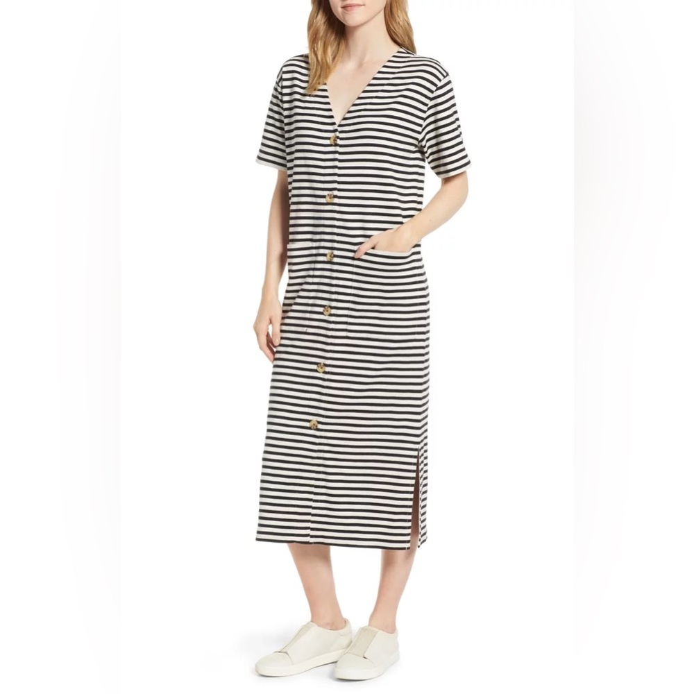 NWT Lou & Grey Joy Stripe Midi Dress